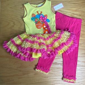 Emily Rose Toddler Summer Outfit 2T giraffe